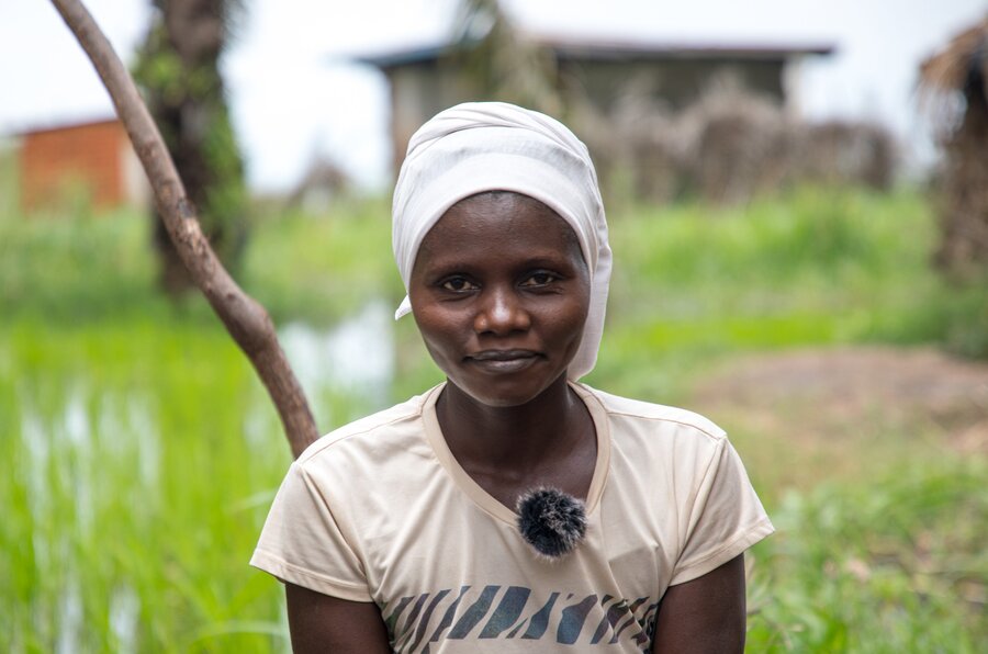 Amina Hakizimana saved her house from Burundi's heavy floods thanks to WFP cash that went to reinforcing her home.